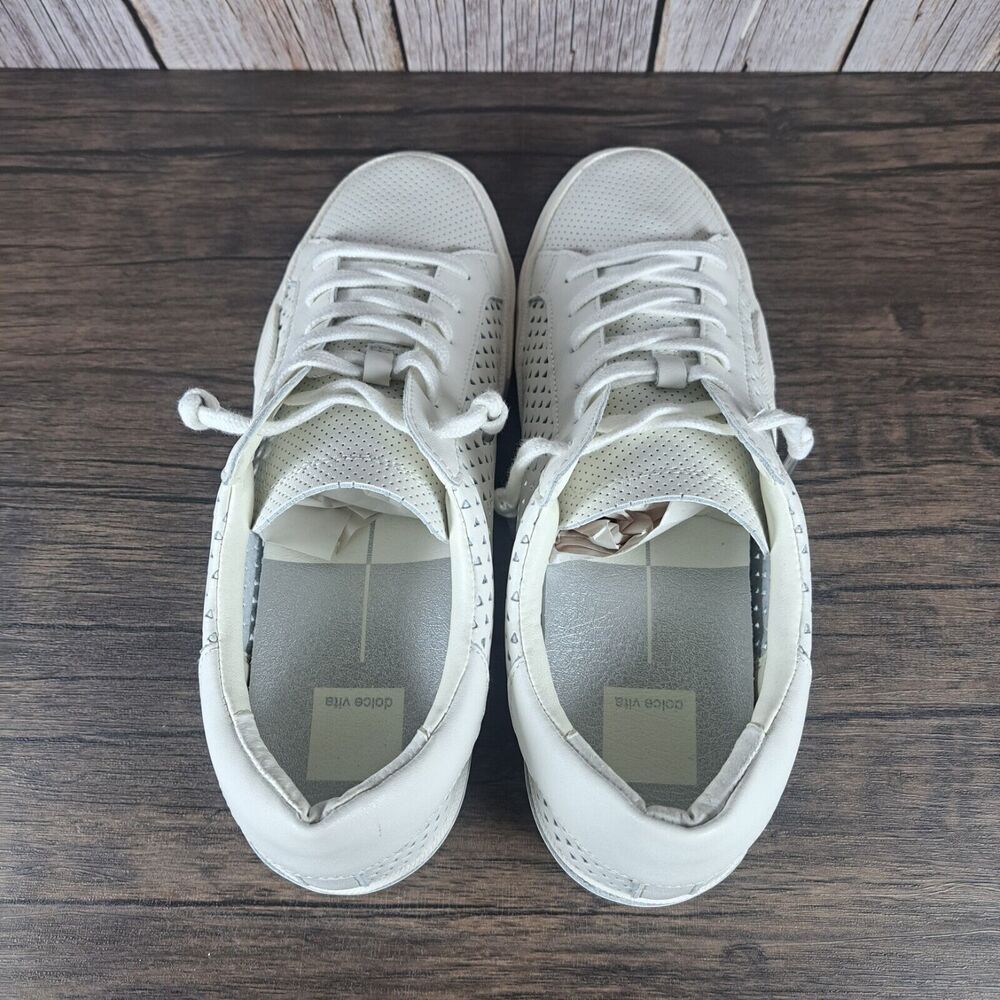 Dolce Vita Zina Perforated Sneaker Women's Sz 9.5 White (VGC) - Picture 6 of 9
